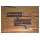 3 moulding planes, one stamped I.L.STOKES, the oth