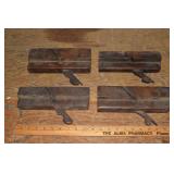 4 moulding planes, two stamped on the edge; as is