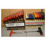 2 10pc sets of T-handle hex keys; as is