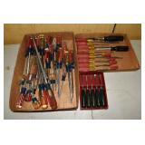 Collection of assorted Craftsman and Sears screwdr