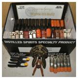 36 assorted spring clamps; as is