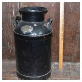 St. Louis milk can with raw milk permit, 13x23"