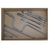 8 Snap-On 3/8" ratchet tools; as is
