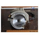 Working Rockwell 368 8-1/4" circular hand saw; as