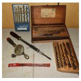 Collection of auger bits, Stanley Handyman and Yan