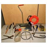 Tool Lot: pocket planes, fish tape, panel carrier,