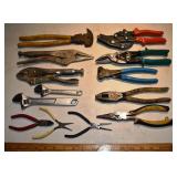Tools: Vise Grips, pliers, cutters, etc.; as is