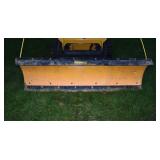 Meyer 7.5' snow plow with vinyl shield mounted to