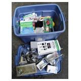 Rubbermaid tub with plumbing and electrical suppli