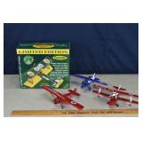 4 diecast metal airplanes; as is