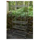 Ultra Durable chrome NSF wheeled 4 tier storage ra