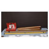 David White sight level LP6-20 with tripod, stick