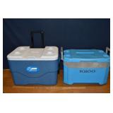 Coleman Extreme wheeled cooler, Igloo cooler; as i