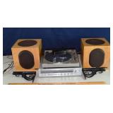 Working stereo components: Yamaha R-50 receiver, D