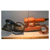 2 working Black & Decker sanders: model R0100 orbi