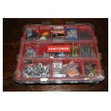Craftsman hardware tote full of hardware; as is