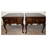 Two Statton Furniture Oldtowne Cherry single drawe