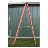 Werner 10' Fiberglass step ladder; as is