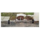 Weight lifting bar with 207.5 lbs of York And othe