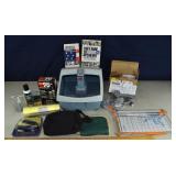 Lot: Miscellaneous supplies, foot fixer, tub showe