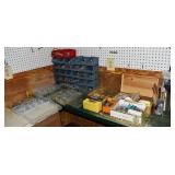 Collection of assorted hardware including bolts, f