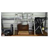 Medical lot: blood pressure monitors, commode, ste