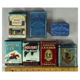 7 vintage tobacco tins including Bond Street, Bagd