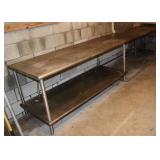 144'x30'x32'h stainless steel work counter