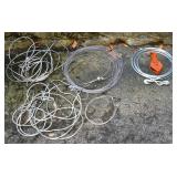 Snatch block with hook, 4 large lengths of cable,