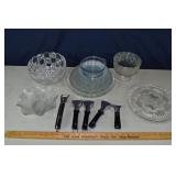 49pcs of glass kitchen and table wares, 4 Corning