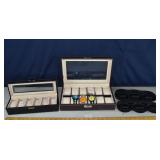 3 working Timex Indiglo watches, 2 watch cases and