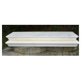 2 Pottery Barn bracket wall shelfs, 36x10x2.5'h; a