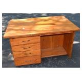 Solid Pine 4 drawer craft desk with hinged top, 48