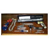 Tool lot: 2 ton snatch block with chain, Craftsman