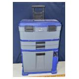 Benchtop modular rolling tool box, 18x10x27'h; as
