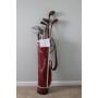 VINTAGE WILSON LEO DIEGEL GOLF CLUBS AND BAG