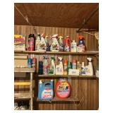 Cleaners- sprays- baskets- containers lot