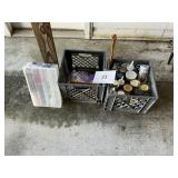 2- Crates- sprays- paints-organizer-brushes