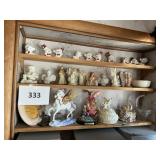 Bear coll.-angel coll-horse- glass basket-lot