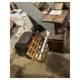 Wooden stands- new horse shoe set- step stools