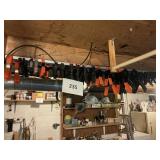 Large lot of clamps