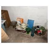 2- Totes glassware- snowman set - tea pot-misc