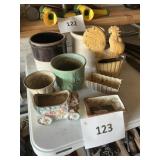 2- Crocks- 6 planters  lot