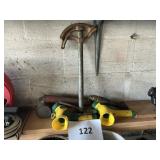 Pipe vice- sprinkler heads- duster lot