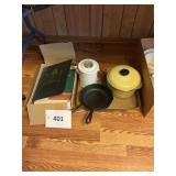 Misc stamps coll -2-skillets- Club pan- granitepot