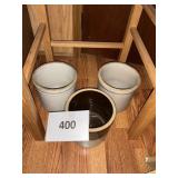 Lot of 3 Crocks