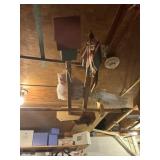 Contents of ceiling items in basement