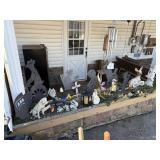 Misc lot of yard decor pcs - wind chime