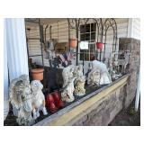 Misc lot of yard decor pcs
