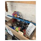 MIsc box lot hardware- balls - misc